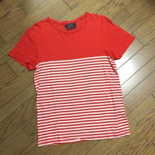 ザラ(ZARA)の美品ZARA MEN ボーダーカットソー　ザラ(Tシャツ/カットソー(半袖/袖なし))