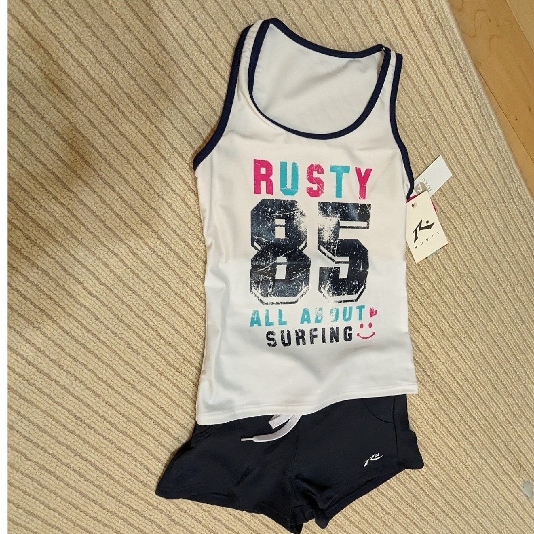 RUSTY(ラスティ)のラスティ☆水着3点セット  130センチ キッズ/ベビー/マタニティのキッズ服女の子用(90cm~)(水着)の商品写真