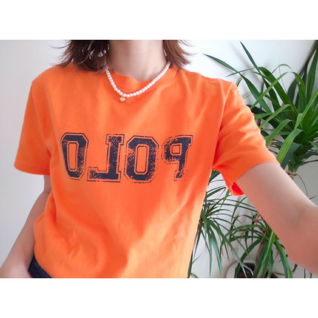 ポロラルフローレン オレンジプリントTシャツ-eastgate.mk