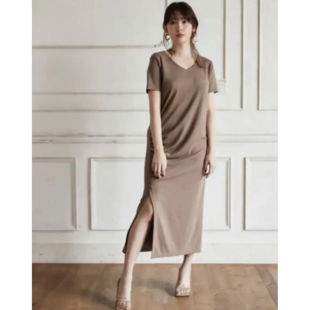 Her lip to(ハーリップトゥ)のherlipto❤️Relaxed T-Shirt Long Dress レディースのワンピース(ロングワンピース/マキシワンピース)の商品写真