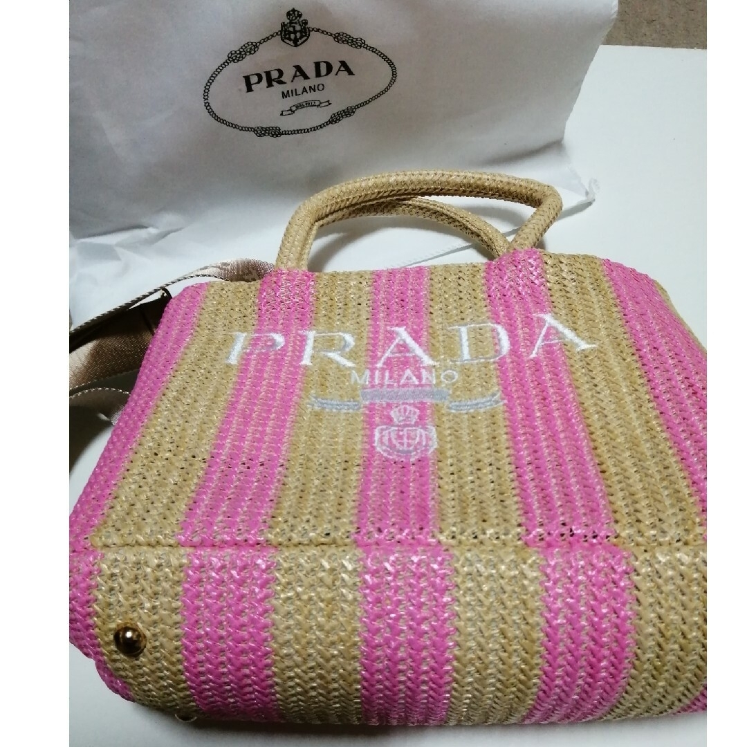 PRADA プラダ カゴバッグお値下げ - トートバッグ