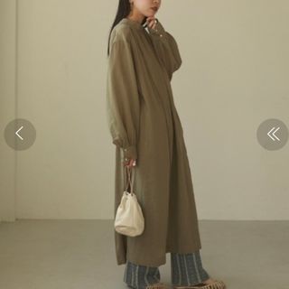 トゥデイフル(TODAYFUL)のトゥデイフル TODAYFUL Gauze Gather Dress ピスタチオ(ロングワンピース/マキシワンピース)