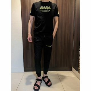 ムータ(muta)のmuta 黒 TRIMMING POCKET LIBPANTS(ワークパンツ/カーゴパンツ)