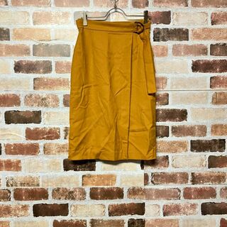 アナイ(ANAYI)の【ANAYI】日本製ウエストリボンウールラップスカート(ひざ丈スカート)