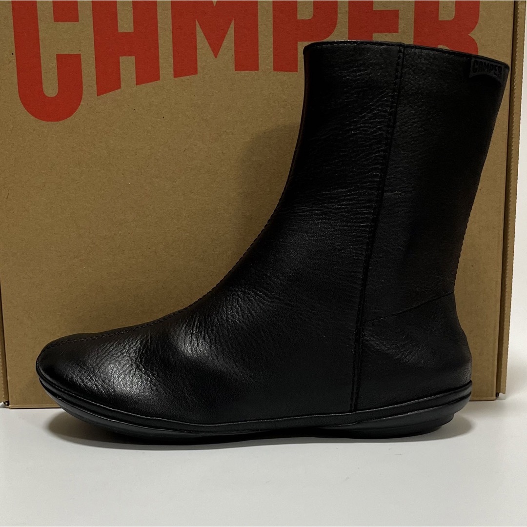 新品 Camper Right Nina カンペール レザーブーツ ブラック-