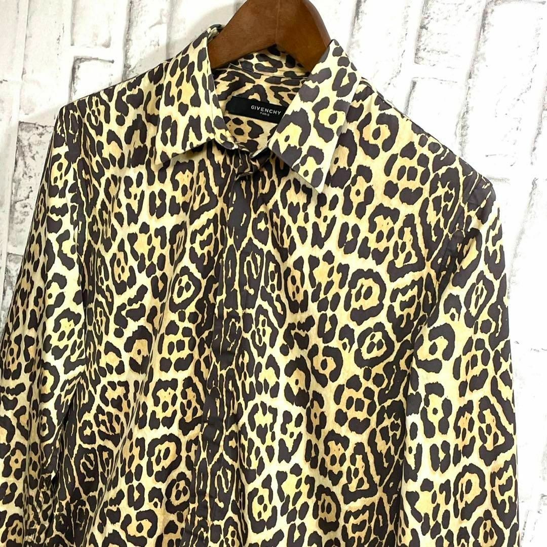 GIVENCHYジバンシー ティッシ期 レオパードプリントシャツ ヒョウ柄-