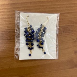 藤の花ピアス　ラピスラズリ(ピアス)