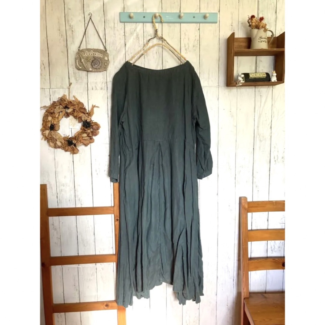 グランド牧場 セレクトセール ネストローブ nest robe 度詰天竺ノースリーブコクーンワンピース ワンピース