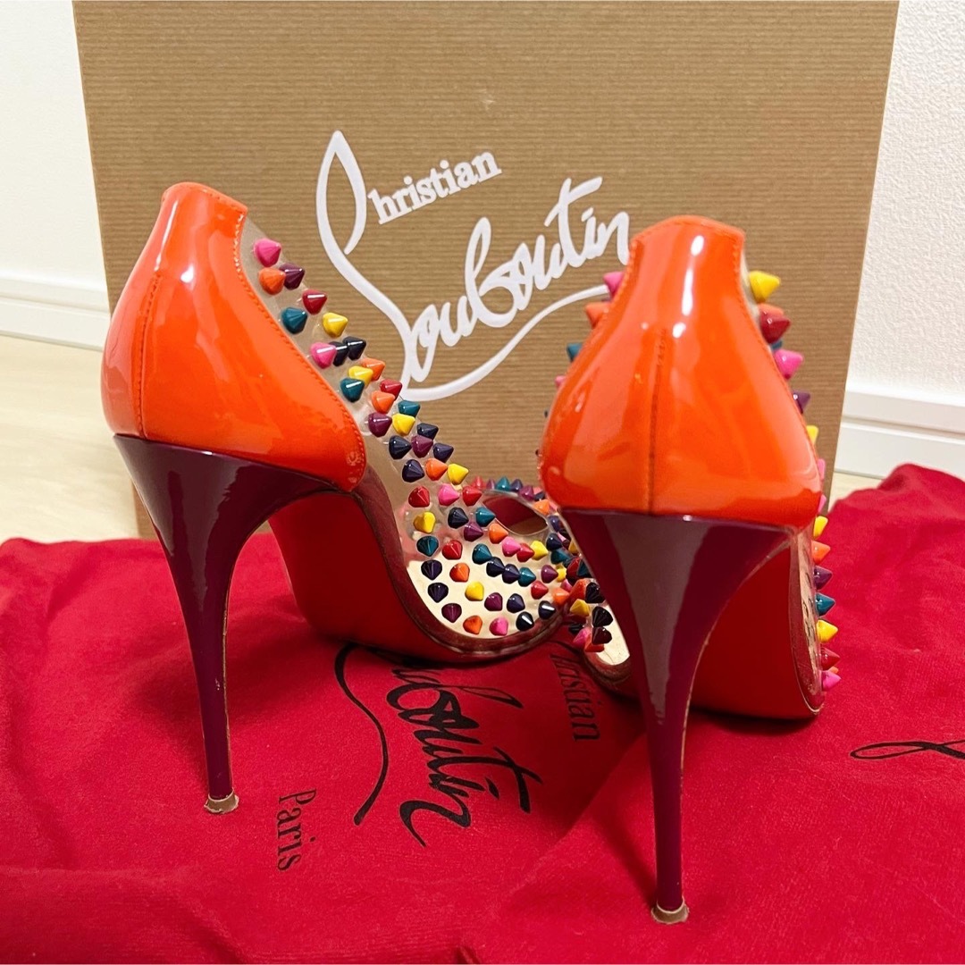 Christian Louboutin(クリスチャンルブタン)のルブタン♡スパイククリアパンプス♡38サイズ レディースの靴/シューズ(ハイヒール/パンプス)の商品写真