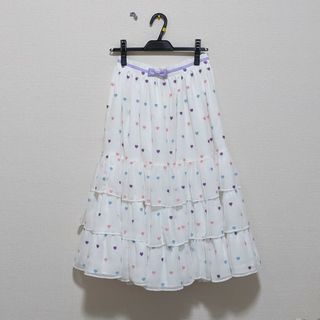 アンジェリックプリティー(Angelic Pretty)の【7/7まで値下げ中】Candy Petit Heartスカート(ロングスカート)