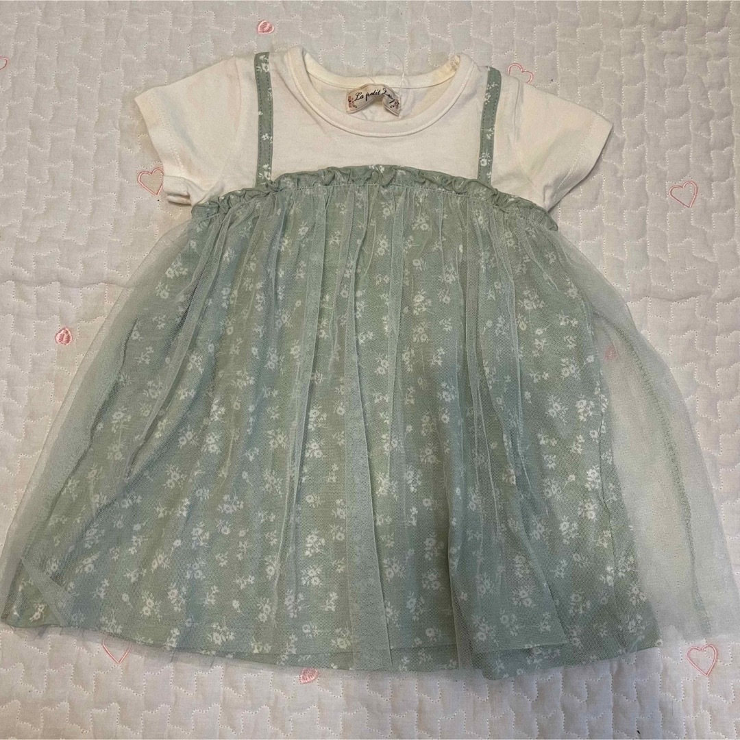 90cm ワンピース 3点セット 新品未使用タグ付き キッズ/ベビー/マタニティのキッズ服女の子用(90cm~)(ワンピース)の商品写真