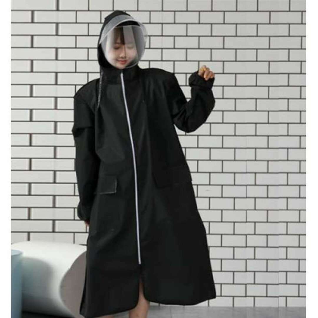 レインコート 雨具 XL LL カッパ 自転車 男女兼用 全身カバー ロング丈の通販 by ma|ラクマ レインコート 雨具 XL LL カッパ 自転車 男女兼用 全身カバー ロング丈