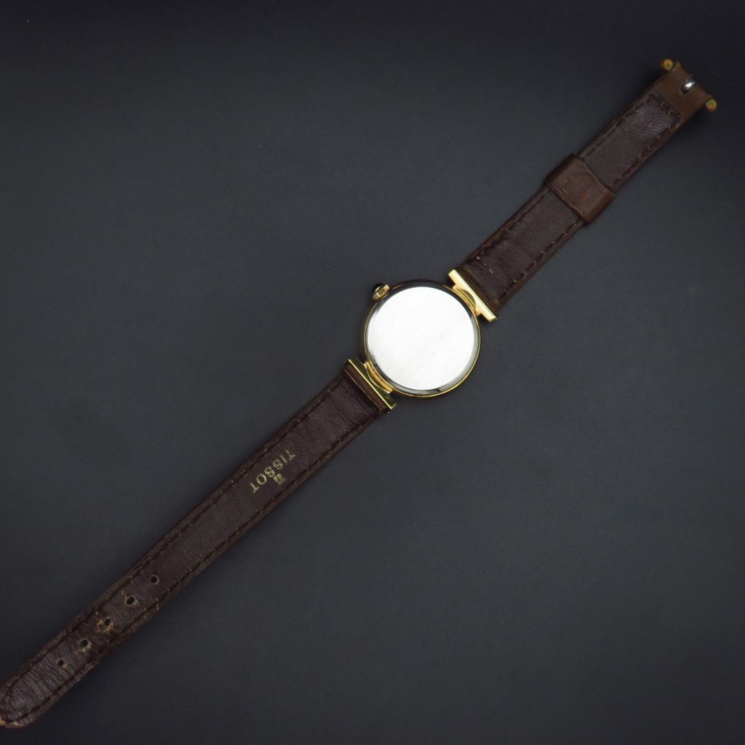 TISSOT - TISSOT 手巻き腕時計 ヴィンテージ ゴールド文字盤の TISSOT - TISSOT 手巻き腕時計 ヴィンテージ ゴールド文字盤の