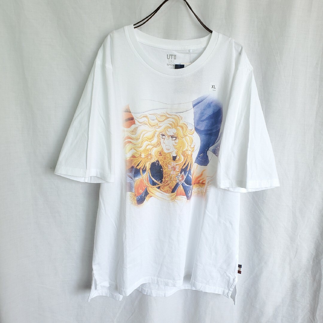 新品 未使用 タグ付 ベルサイユのばら オスカル アニメ Tシャツ ホワイト レディースのトップス(Tシャツ(半袖/袖なし))の商品写真