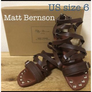 Matt  Bernson バックジップ グラディエーター サンダル US 6(サンダル)