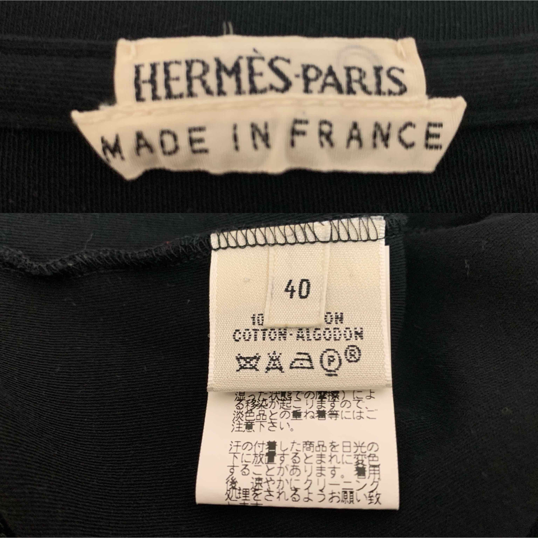 HERMES VINTAGE マルジェラ期 FRANCE製 ノースリーブトップス