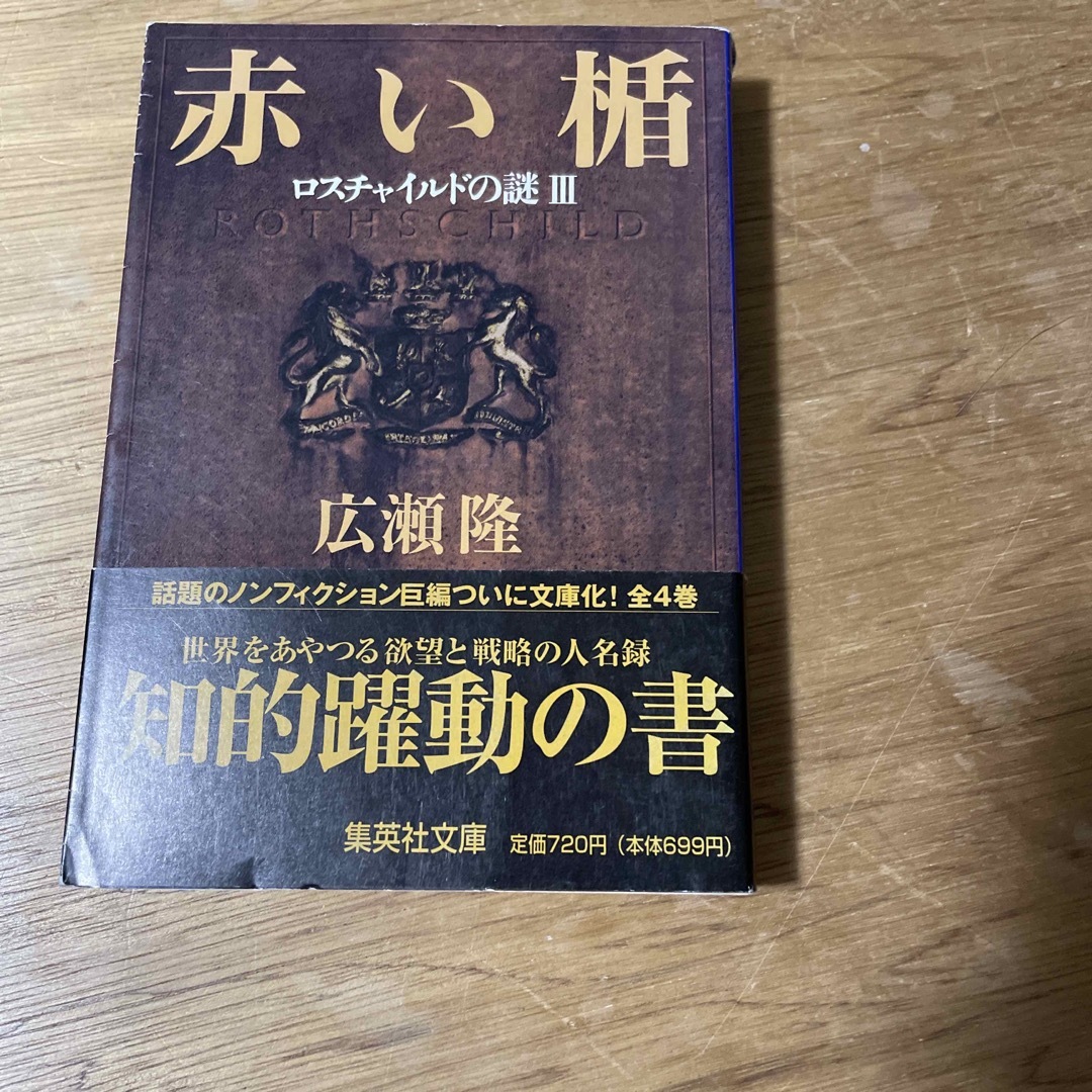 赤い楯 ロスチャイルドの謎 ３ /集英社/広瀬隆 文庫