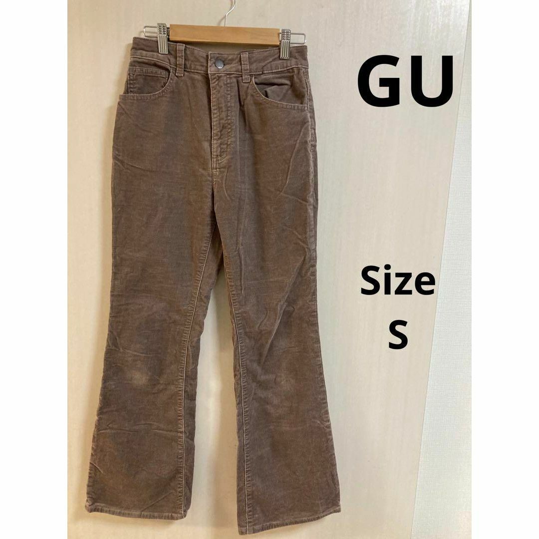 GU(ジーユー)の32a746 ジーユー　GU  レディース　パンツ　チノパン　ブラウン レディースのパンツ(チノパン)の商品写真