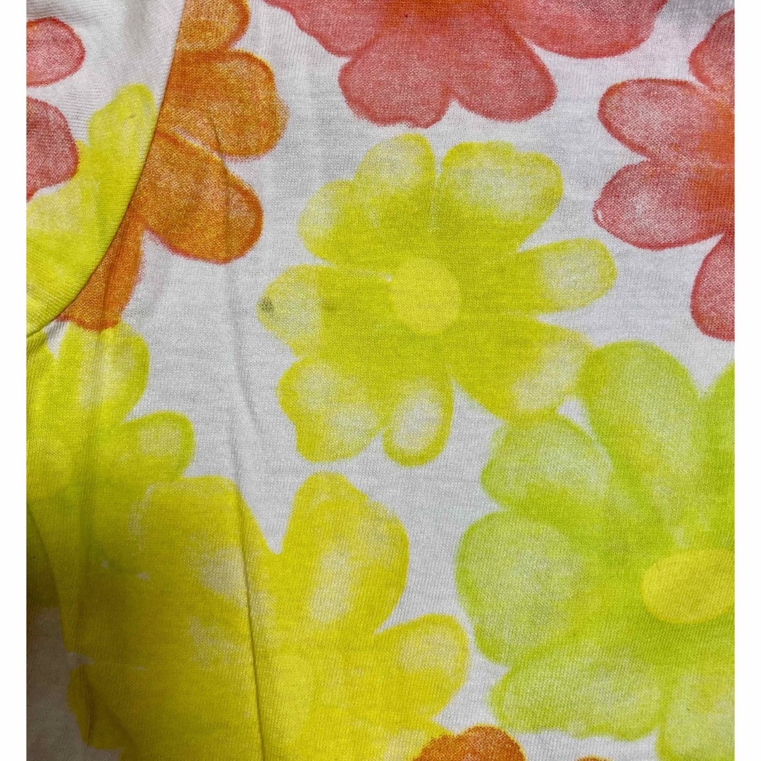 西松屋(ニシマツヤ)のロンパース  80 花柄 キッズ/ベビー/マタニティのベビー服(~85cm)(ロンパース)の商品写真