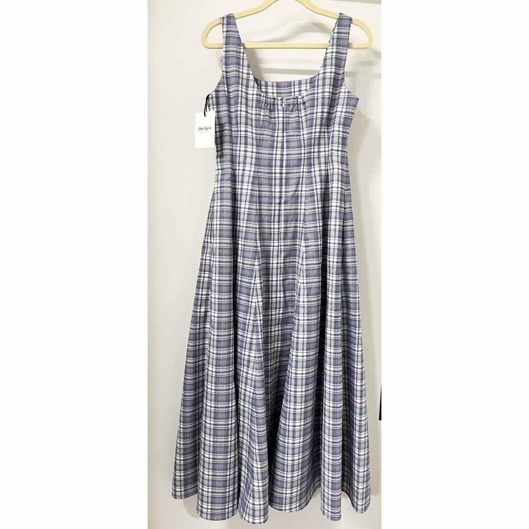 Her lip to(ハーリップトゥ)のher lip to Paddington Long Dress ブルーM新品 レディースのワンピース(ロングワンピース/マキシワンピース)の商品写真