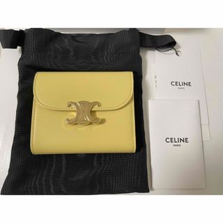CELINE セリーヌ スモールウォレット トリオンフ/ シャイニーカーフ