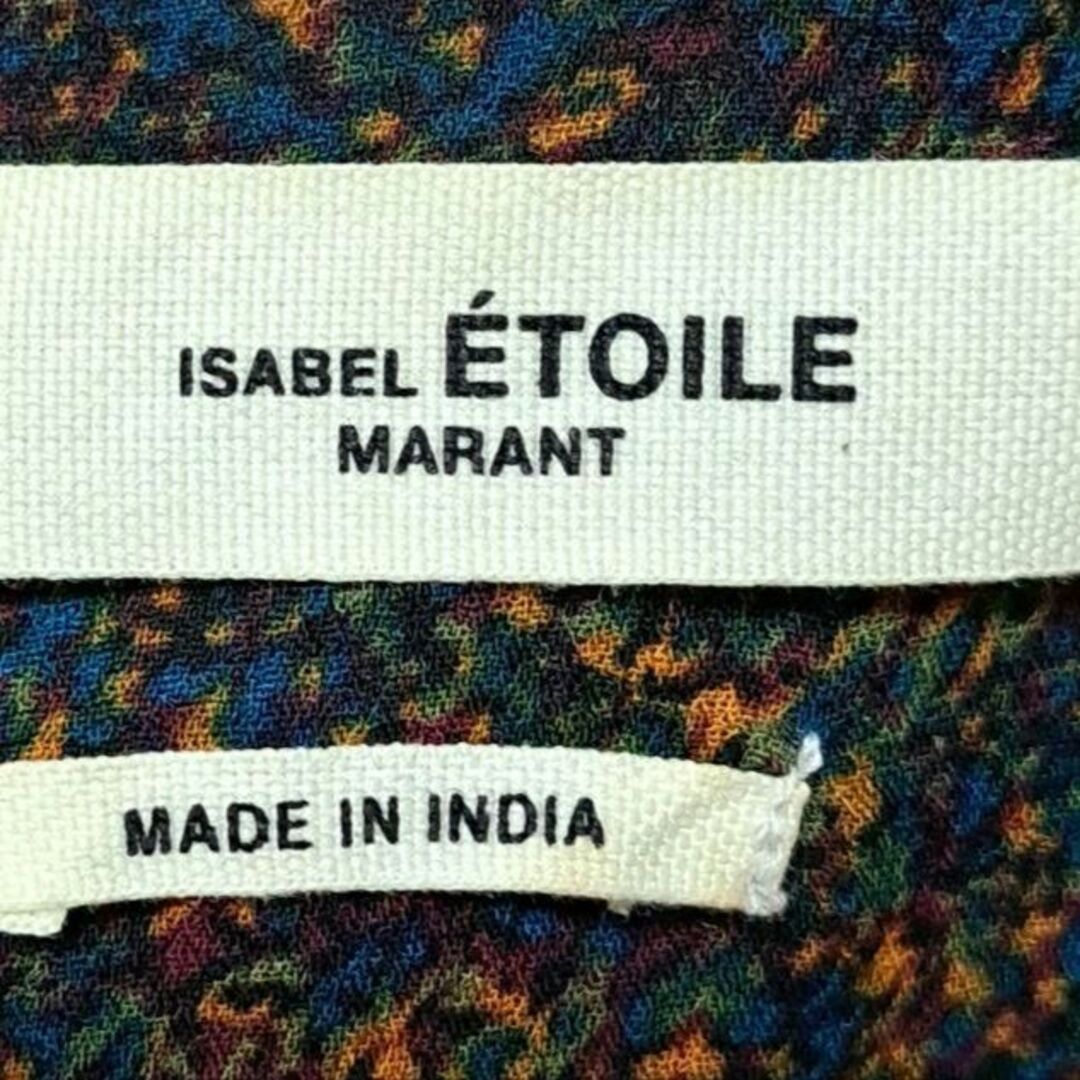 Isabel Marant(イザベルマラン)のイザベルマランエトワール レーヨンブラウス バンドカラー マルチカラー 総柄 レディースのトップス(シャツ/ブラウス(長袖/七分))の商品写真