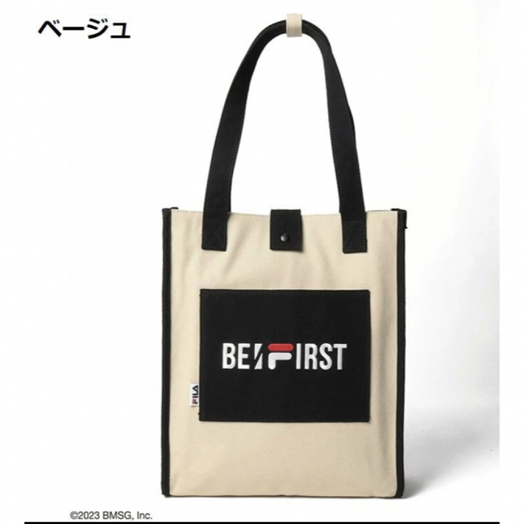 BE:FIRST????MANATO 着用モデル✨FILA 刺繍ロゴBOXトートバッグ