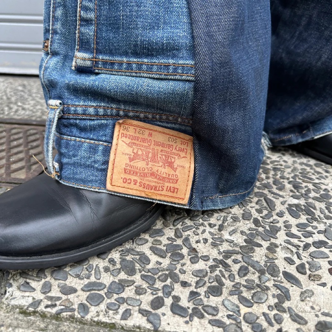 【期間限定SALE】リメイクデニム フレアパンツ 再構築 変形 加工