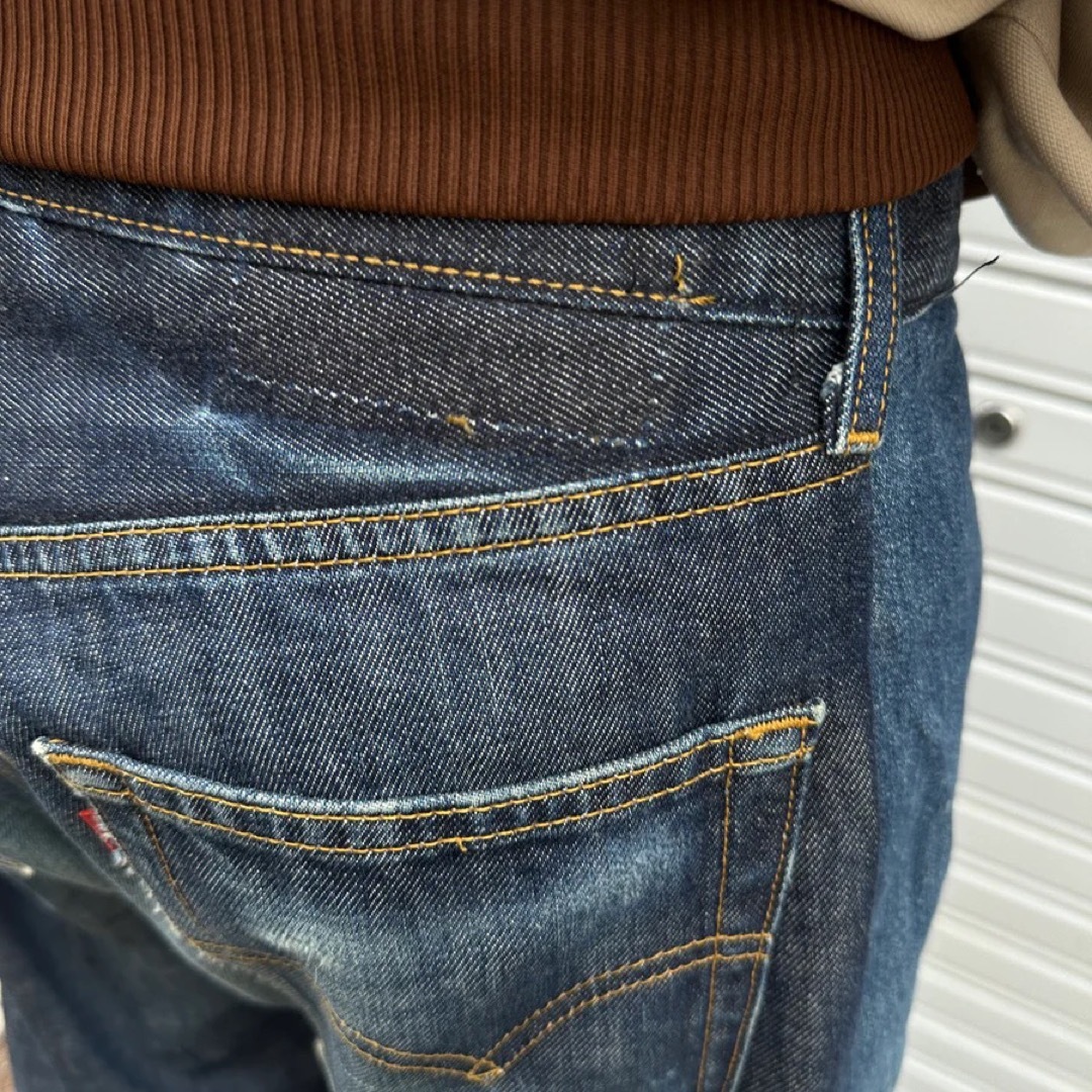 【期間限定SALE】リメイクデニム フレアパンツ 再構築 変形 加工