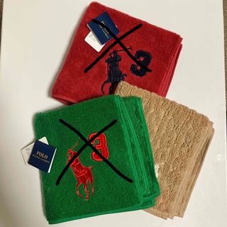 ポロラルフローレン(POLO RALPH LAUREN)の新品　ポロラルフローレン　タオルハンカチ1枚(ハンカチ)