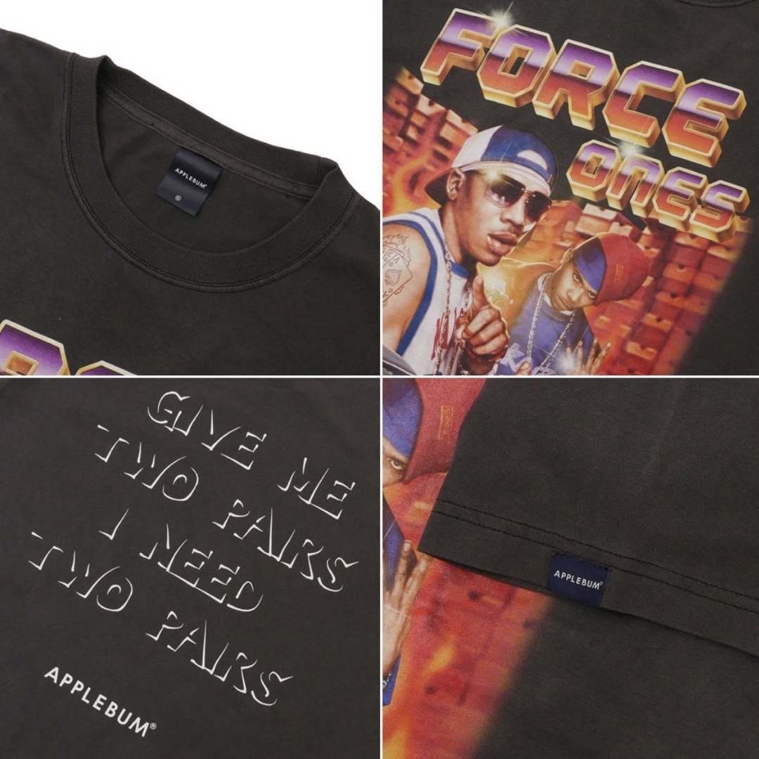 APPLEBUM(アップルバム)のnelly force ones overdyed tshirt メンズのトップス(Tシャツ/カットソー(半袖/袖なし))の商品写真