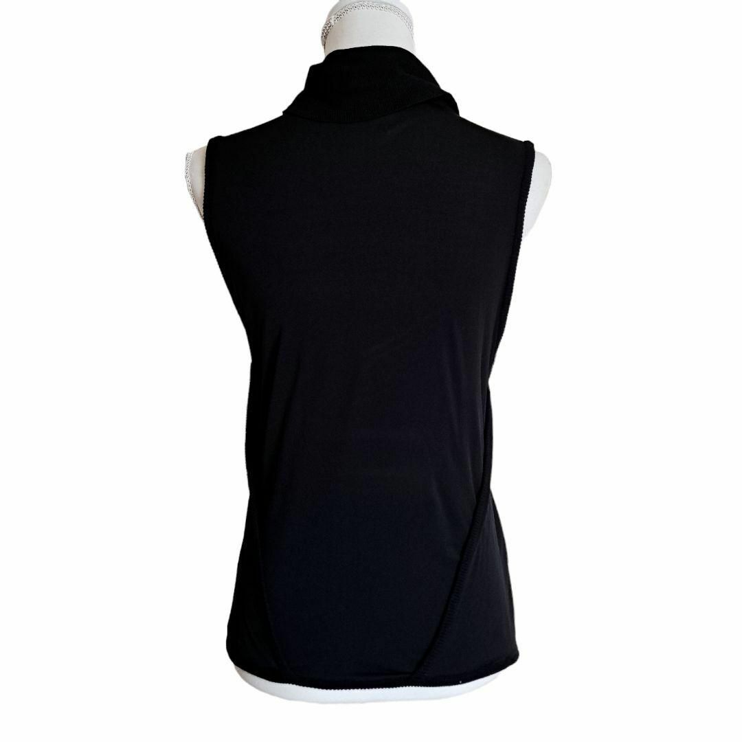シルク MaxMara マックスマーラ タートルネック ニット ノースリーブ 黒