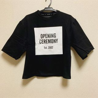 オープニングセレモニー(OPENING CEREMONY)のOPENING CEREMONY 黒　ブラック　オーバーサイズ　Tシャツ(Tシャツ(半袖/袖なし))