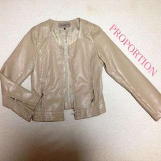 プロポーションボディドレッシング(PROPORTION BODY DRESSING)のPROPORTION ♡ 革ジャケット(ライダースジャケット)