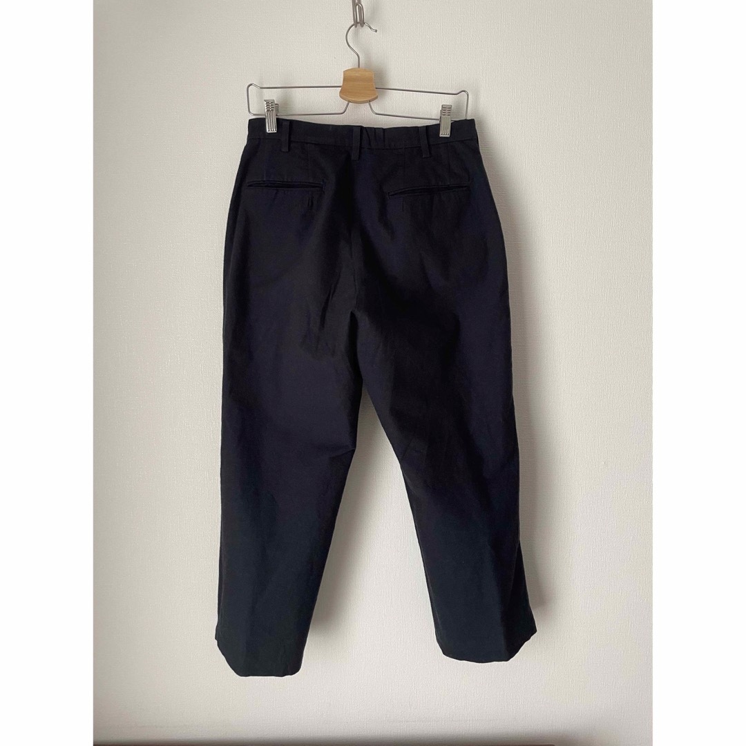 美品 un unbient COTTON WOOL ONE TUCK PANTS