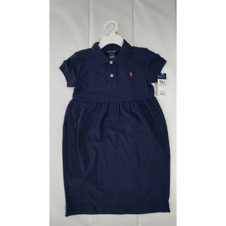 ポロラルフローレン(POLO RALPH LAUREN)の＊ラルフローレン　ポロシャツワンピース　紺　girls ６X 　１２０cm(ワンピース)