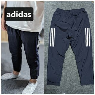 アディダス(adidas)のadidasイージーパンツトラックパンツナイロンパンツメンズネイビー濃紺(その他)