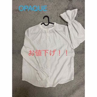 オペークドットクリップ(OPAQUE.CLIP)の⭐︎オペーク⭐︎長袖ブラウス　Lサイズ　一度着用新品同様の美品です！(シャツ/ブラウス(長袖/七分))