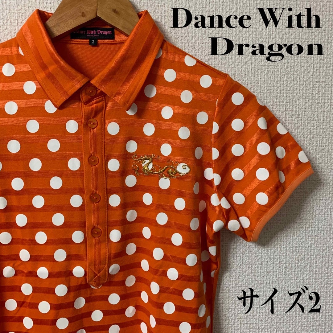 Dance With Dragon(ダンスウィズドラゴン)のダンスウィズドラゴン　レディース　ゴルフ　ポロシャツ スポーツ/アウトドアのゴルフ(ウエア)の商品写真