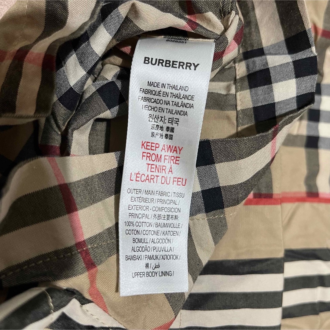 BURBERRY(バーバリー)のBURBERRY バーバリー チェック ストライプ ロンパース 6M 68cm キッズ/ベビー/マタニティのベビー服(~85cm)(ロンパース)の商品写真