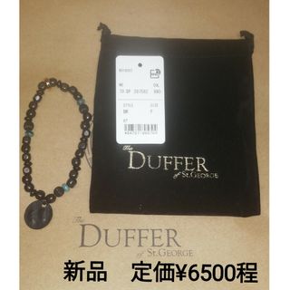 ザダファーオブセントジョージ(The DUFFER of ST.GEORGE)の新品　duffer　Fサイズ　ブレスレット　ブラック(ブレスレット)