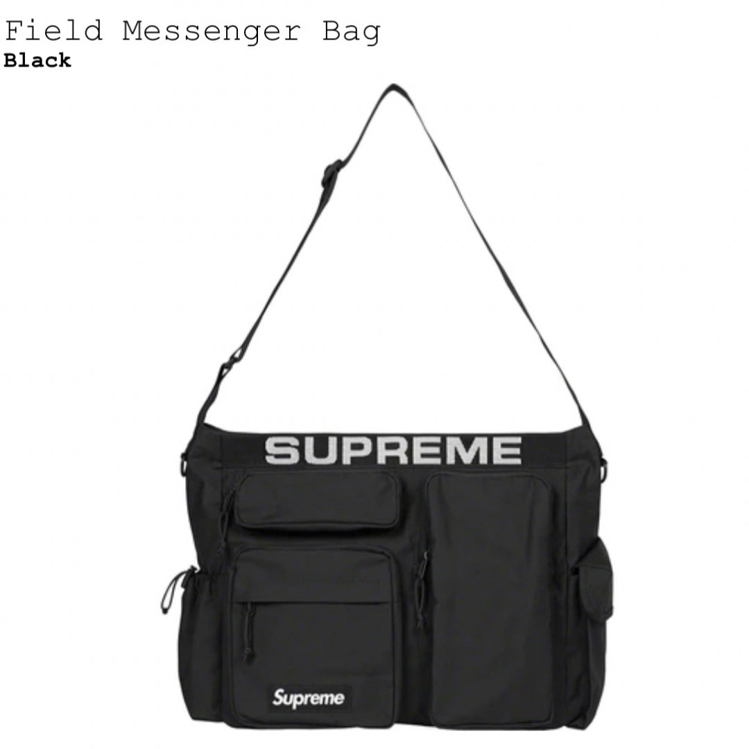 BlackSIZESupreme Field Messenger Bag