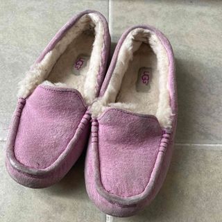 アグ(UGG)のUGG★ANSLEY スエード ゴム スリッポン ボア 防寒 楽ちん お洒落(スリッポン/モカシン)