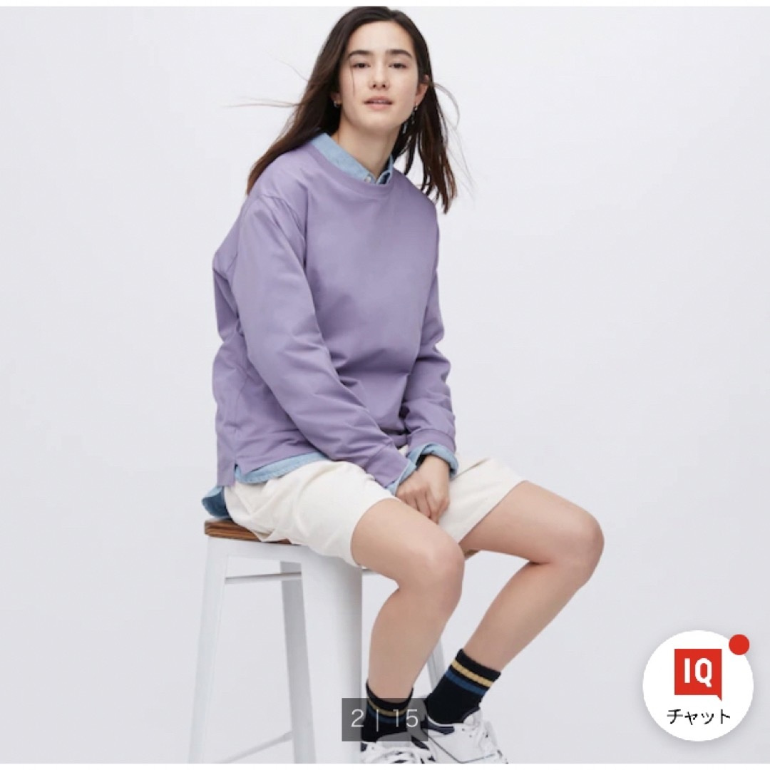 UNIQLO(ユニクロ)のエアリズムコットンUVカットクルーネックＴ（長袖） メンズのトップス(Tシャツ/カットソー(七分/長袖))の商品写真