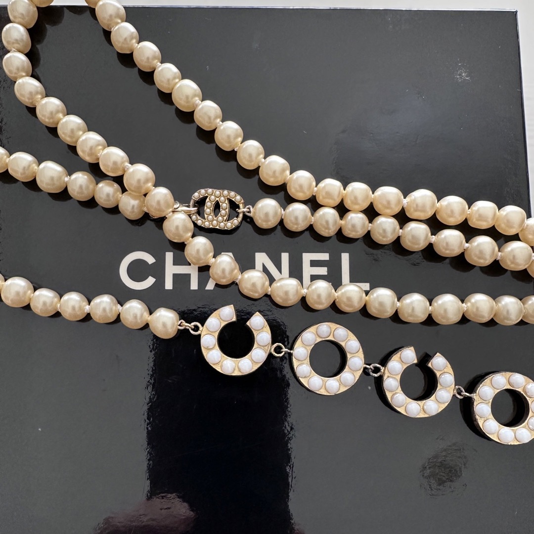 特注食品 ◇CHANEL◇ 美品ヴィンテージロングネックレス