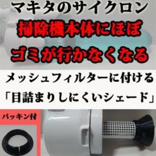 マキタ(Makita)の２個セット　マキタサイクロンメッシュ「目詰まりしにくいシェード」パッキン付き(掃除機)