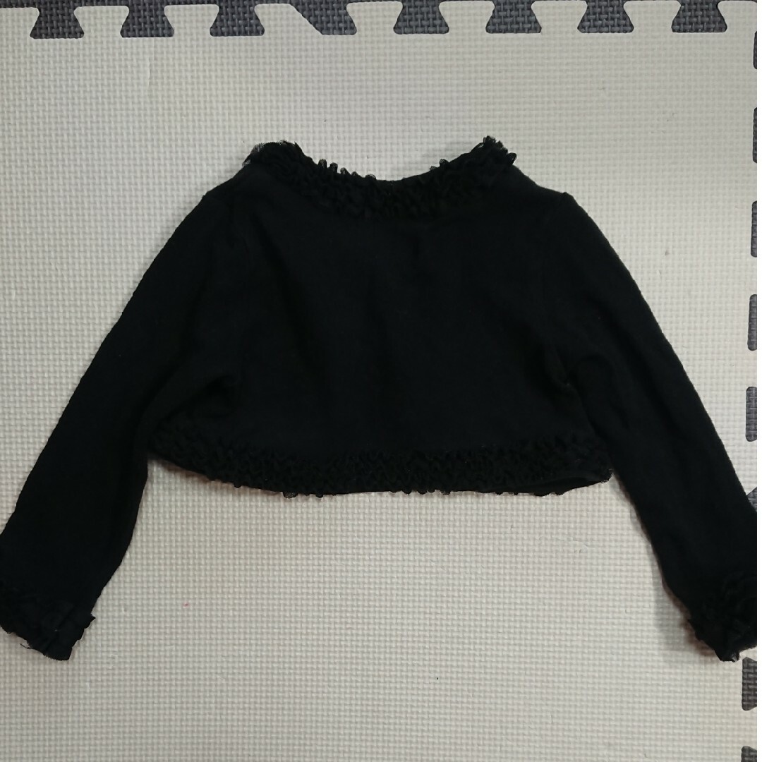 anyFAM(エニィファム)のエニィファム ボレロ 100 黒 キッズ/ベビー/マタニティのキッズ服女の子用(90cm~)(カーディガン)の商品写真