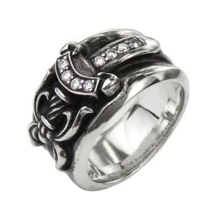 クロムハーツ フローラル クロス ダイヤモンド リング 9号 sterling ダイヤモンド ユニセックス CHROME HEARTS  【アパレル・小物】