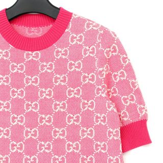 Gucci - グッチ GG ジャカード 半袖 ニット ワンピース 629464