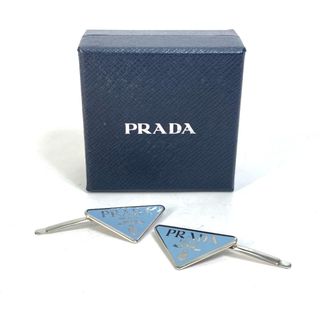 PRADA - プラダ PRADA トライアングルロゴ 三角ロゴ プレート ペア 2つ